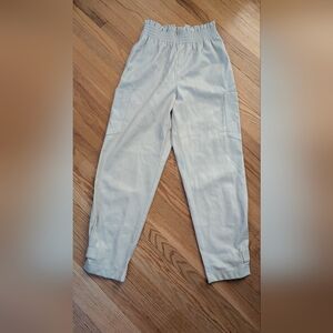 Zara Beige Elastic Waist Pants